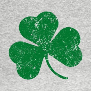 Giant Green Shamrock Distressed Effect T-Shirt